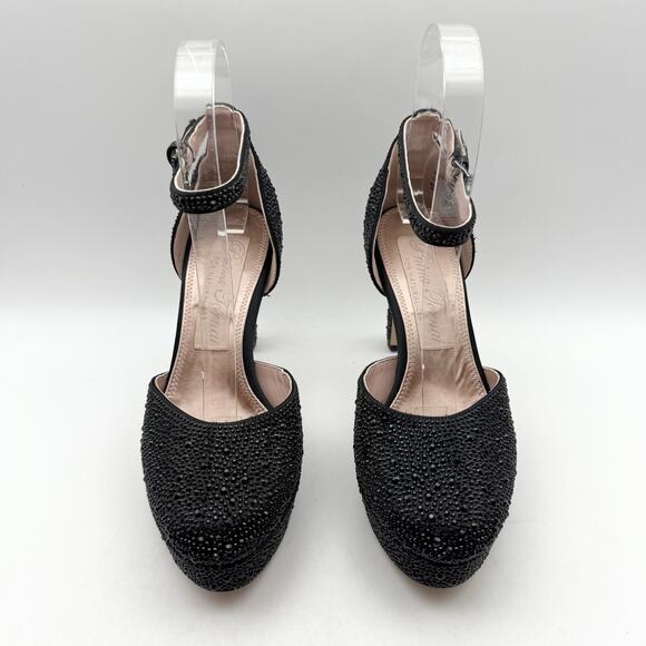 Naturalizer Pnina Tornai Womens Rak Platform Pump US 5.5 M Black Satin EUC - Picture 5 of 14